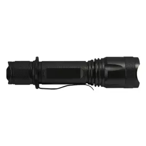 Torcia militare ricaricabile in alluminio con clip da cintura