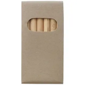 6 matite colorate in confezione di carta