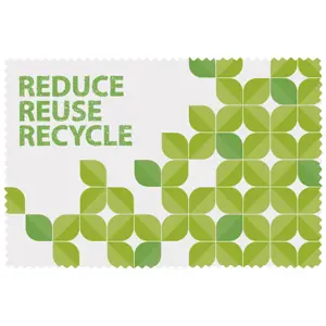 Panno per la pulizia degli occhiali in RPET personalizzabile su 1 lato 100x150mm