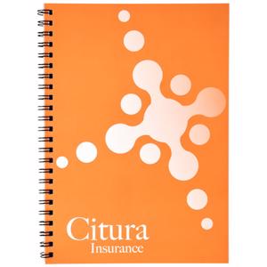 Notebook A5 Desk-Mate con copertina sintetica interamente personalizzabile