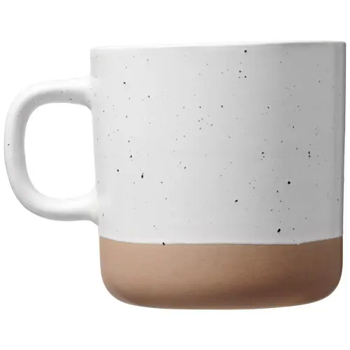 Tazza in ceramica con motivo a falò e fondo non smaltato 360ml