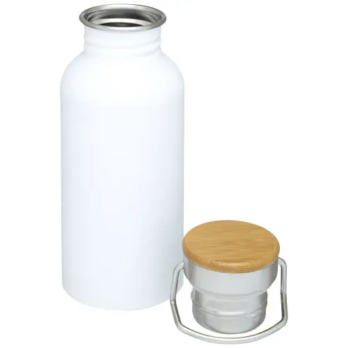 Borraccia in acciaio inossidabile da 550 ml con tappo a vite in bambù 