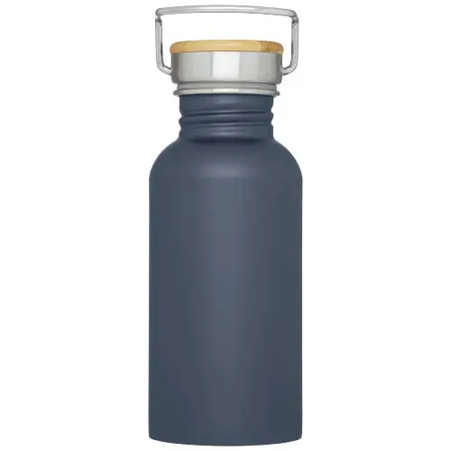 Borraccia in acciaio inossidabile da 550 ml con tappo a vite in bambù 