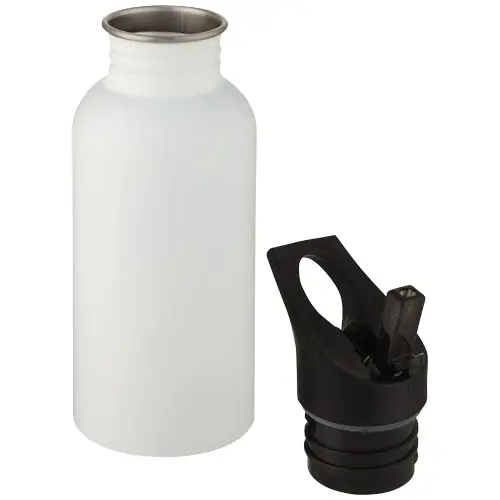 Borraccia sportiva inox da 500 ml collo largo per ghiaccio e coperchio con beccuccio 