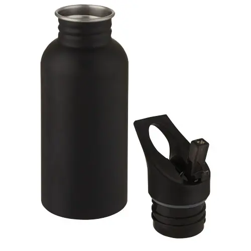 Borraccia sportiva inox da 500 ml collo largo per ghiaccio e coperchio con beccuccio 