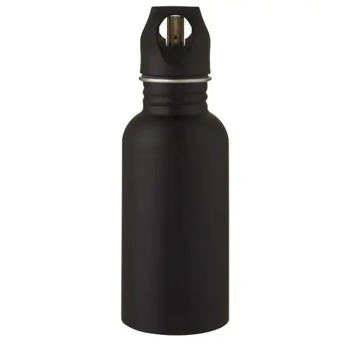 Borraccia sportiva inox da 500 ml collo largo per ghiaccio e coperchio con beccuccio 