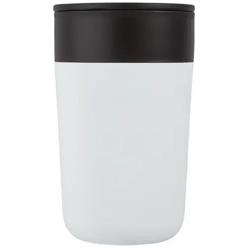 Tazza in acciaio inox e plastica riciclata a doppia parete 400ml