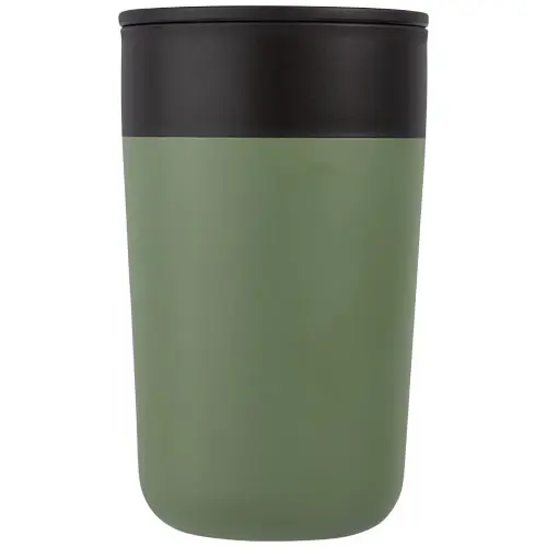 Tazza in acciaio inox e plastica riciclata a doppia parete 400ml