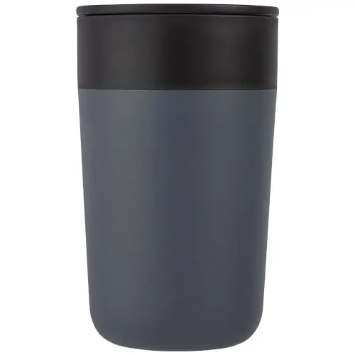 Tazza in acciaio inox e plastica riciclata a doppia parete 400ml