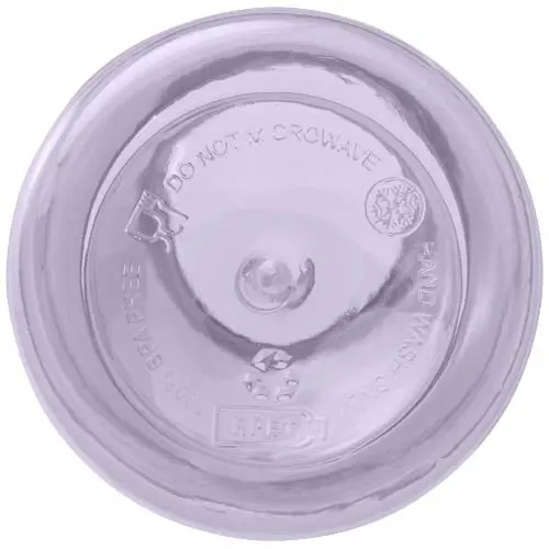 Borraccia in plastica riciclata certificata da 400 ml con moschettone