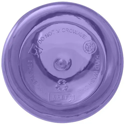 Borraccia in plastica riciclata certificata da 400 ml con moschettone