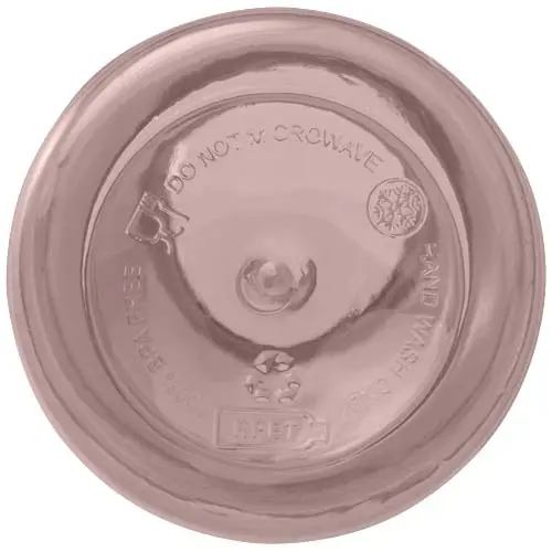 Borraccia in plastica riciclata certificata da 400 ml con moschettone