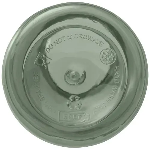 Borraccia in plastica riciclata certificata da 400 ml con moschettone