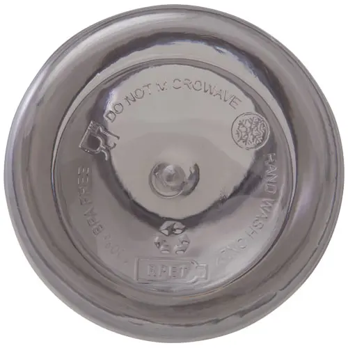 Borraccia in plastica riciclata certificata da 400 ml con moschettone