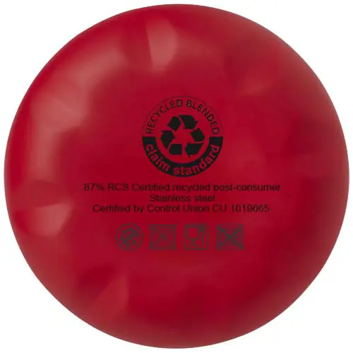 Borraccia termica in acciaio inossidabile riciclato certificato RCS con isolamento sottovuoto in rame in confezione regalo in cartone riciclato 500ml