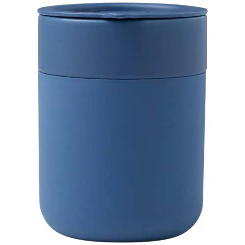 Bicchiere termico in ceramica con involucro in silicone e coperchio in plastica da 330ml