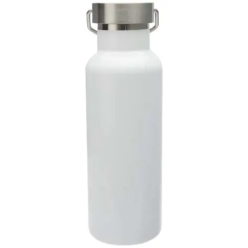 Borraccia in acciaio inox doppio strato con coperchio a vite e manico ad anello da 500 ml