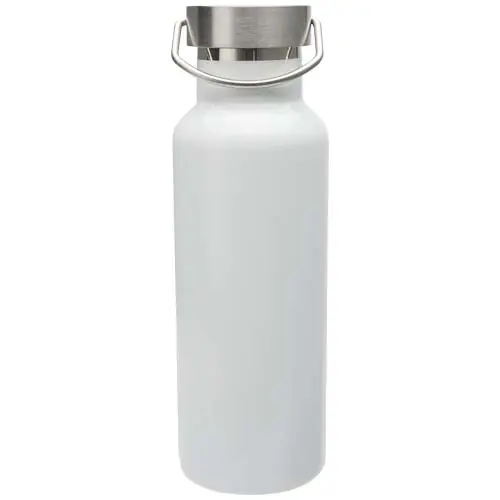 Borraccia in acciaio inox doppio strato con coperchio a vite e manico ad anello da 500 ml