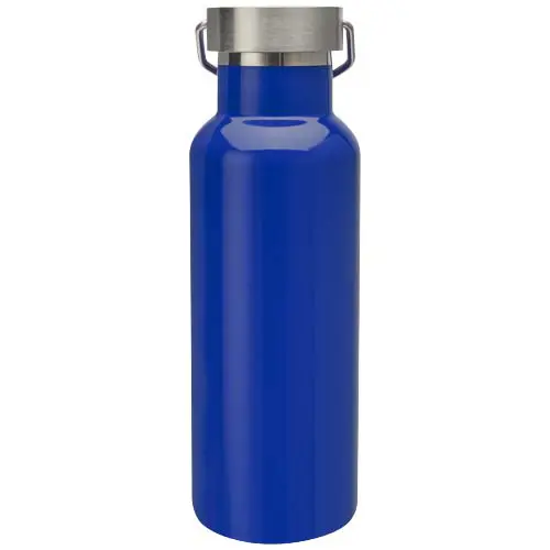 Borraccia in acciaio inox doppio strato con coperchio a vite e manico ad anello da 500 ml