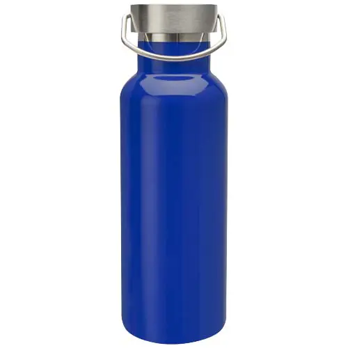Borraccia in acciaio inox doppio strato con coperchio a vite e manico ad anello da 500 ml