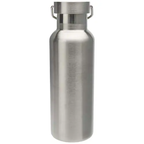 Borraccia in acciaio inox doppio strato con coperchio a vite e manico ad anello da 500 ml