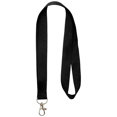Lanyard in poliestere con moschettone