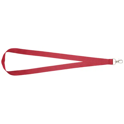 Lanyard in poliestere con moschettone