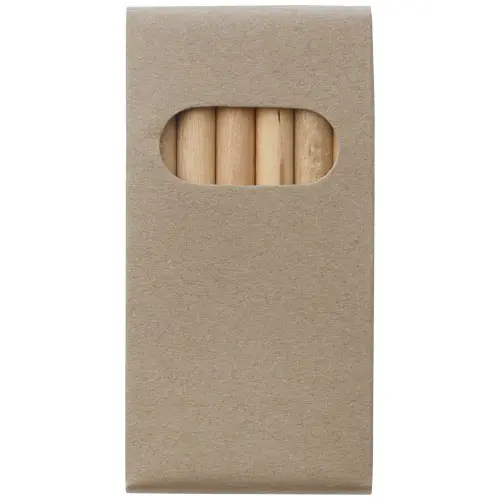 6 matite colorate in confezione di carta