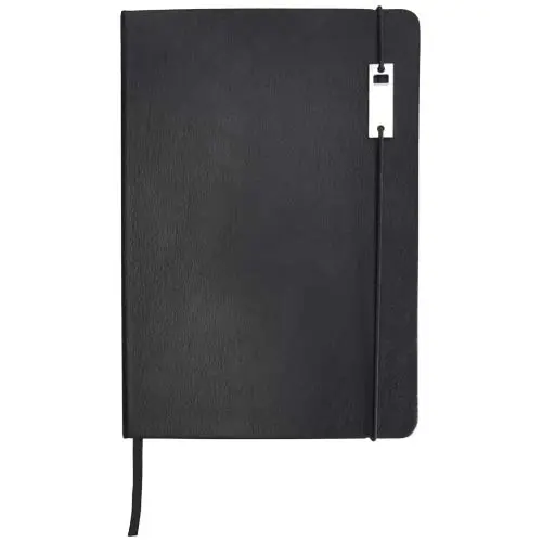 Set block notes A5 fogli a righe con copertina rigida e penna roller confezione regalo in cartone