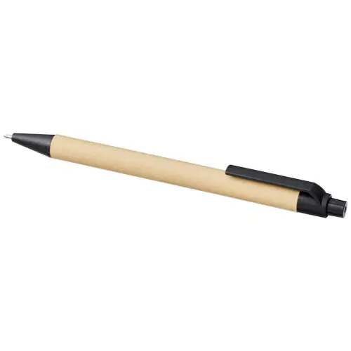 Block notes A6 in carta riciclata con fogli a righe e penna in refill nero