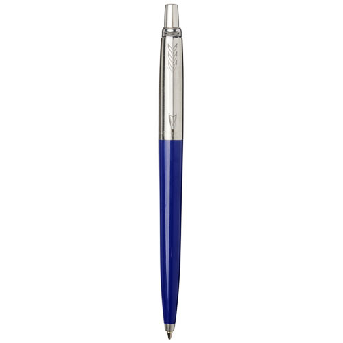 Penna a sfera Parker in plastica e acciaio inossidabile con meccanismo a scatto e refill blu