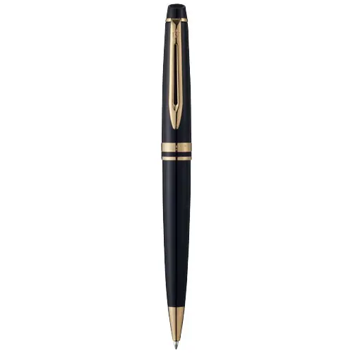 Penna a sfera a marchio Waterman in alluminio disponibili in vari colori con meccanismo a rotazione in confezione regalo e refill blu