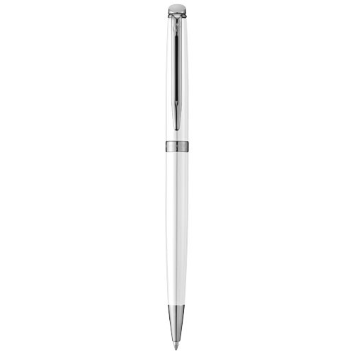 Penna a sfera a marchio Waterman in alluminio disponibile in vari colori con meccanismo a rotazione in confezione regalo e refill blu