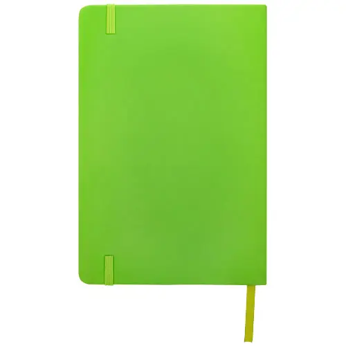 Block notes A5 con copertina rigida in PVC soft touch e 96 pagine a righe