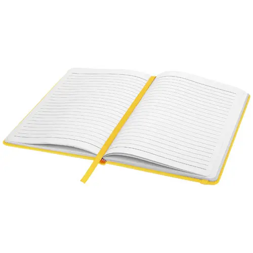 Block notes A5 con copertina rigida in PVC soft touch e 96 pagine a righe