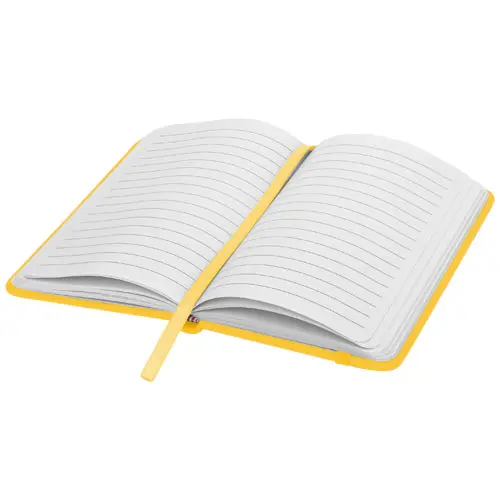 Block notes A6 con copertina rigida con rivestimento soft touch 96 pagine a righe