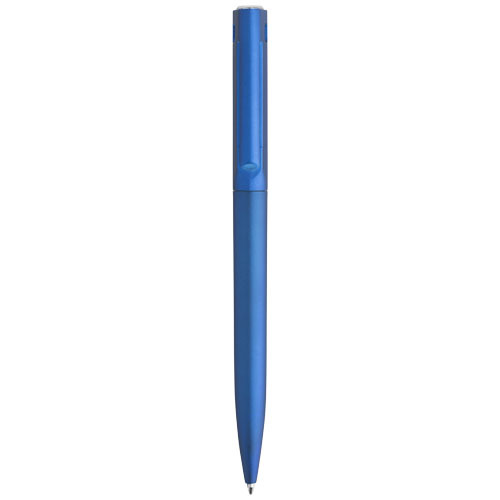 Penna a sfera in plastica disponibile in vari colori con meccanismo a torsione e refill nero