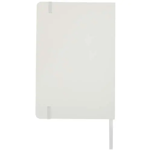 Block notes A5 con rivestimento in PVC e elastico segnalibro coordinati e con 96 pagine puntinate
