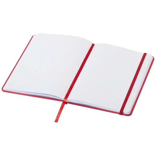 Block notes A5 con rivestimento in PVC e elastico segnalibro coordinati e con 96 pagine puntinate
