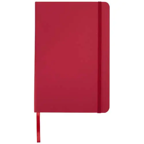 Block notes A5 con rivestimento in PVC e elastico segnalibro coordinati e con 96 pagine puntinate