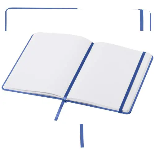 Block notes A5 con rivestimento in PVC e elastico segnalibro coordinati e con 96 pagine puntinate