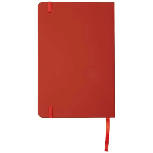 Block notes A5 rivestiti in PVC con elastico e segnapagina coordinati e 96 pagine neutre