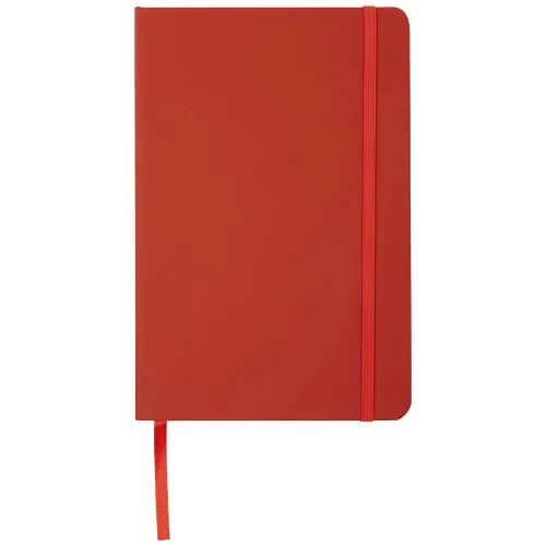 Block notes A5 rivestiti in PVC con elastico e segnapagina coordinati e 96 pagine neutre