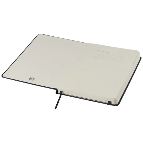 Block note Moleskine con copertina rigida e fogli a righe color avorio 13x21cm