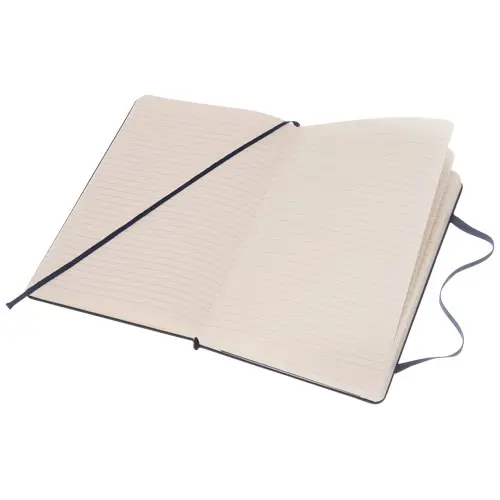 Block note Moleskine con copertina rigida e fogli a righe color avorio 13x21cm
