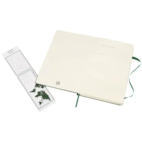 Block note Moleskine con copertina rigida e fogli a righe color avorio 13x21cm