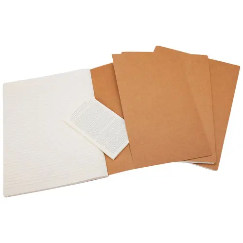 Taccuino Moleskine Cahier con angoli arrotondati e fogli a righe color avorio 13x21cm