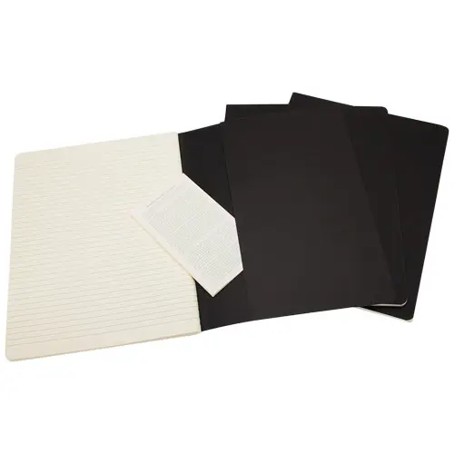 Taccuino Moleskine Cahier con angoli arrotondati e fogli a righe color avorio 19x25cm