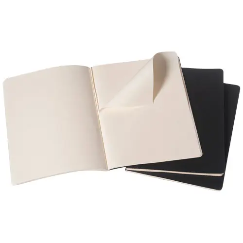 Taccuino Moleskine Cahier con angoli arrotondati e fogli a righe color avorio 19x25cm