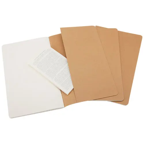 Taccuino Moleskine Cahier con angoli arrotondati e fogli neutri color avorio 13x21cm